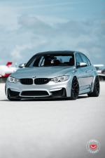 BMW M3 Sedan on Vossen Wheels (S17-01) 2018 года